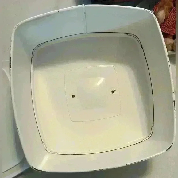 Vintage Ransburg Metal Cake Plate Holder & Cover Canister Carrier Nostalgiacore - Picture 8 of 11